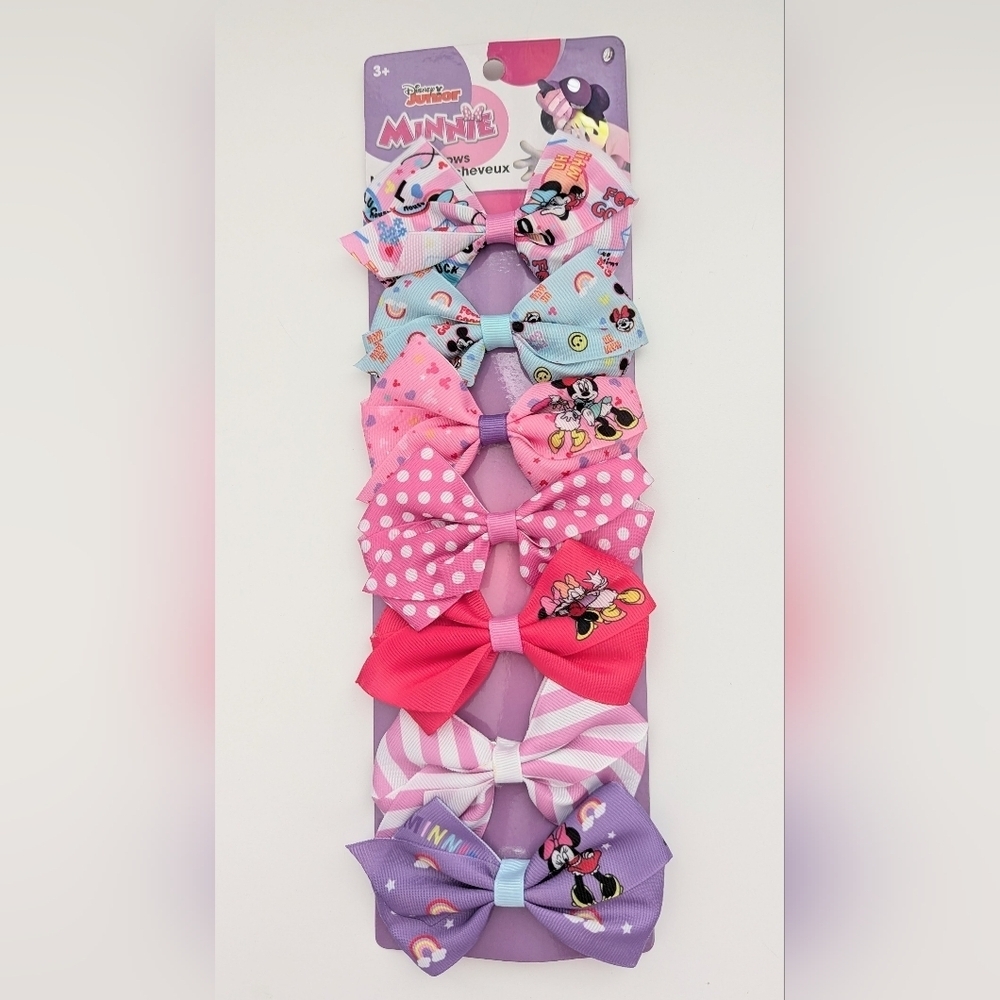 NWT 7 Disney Minnie Mouse Hair Bow Clips